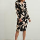 Floral Wrap Front Dress