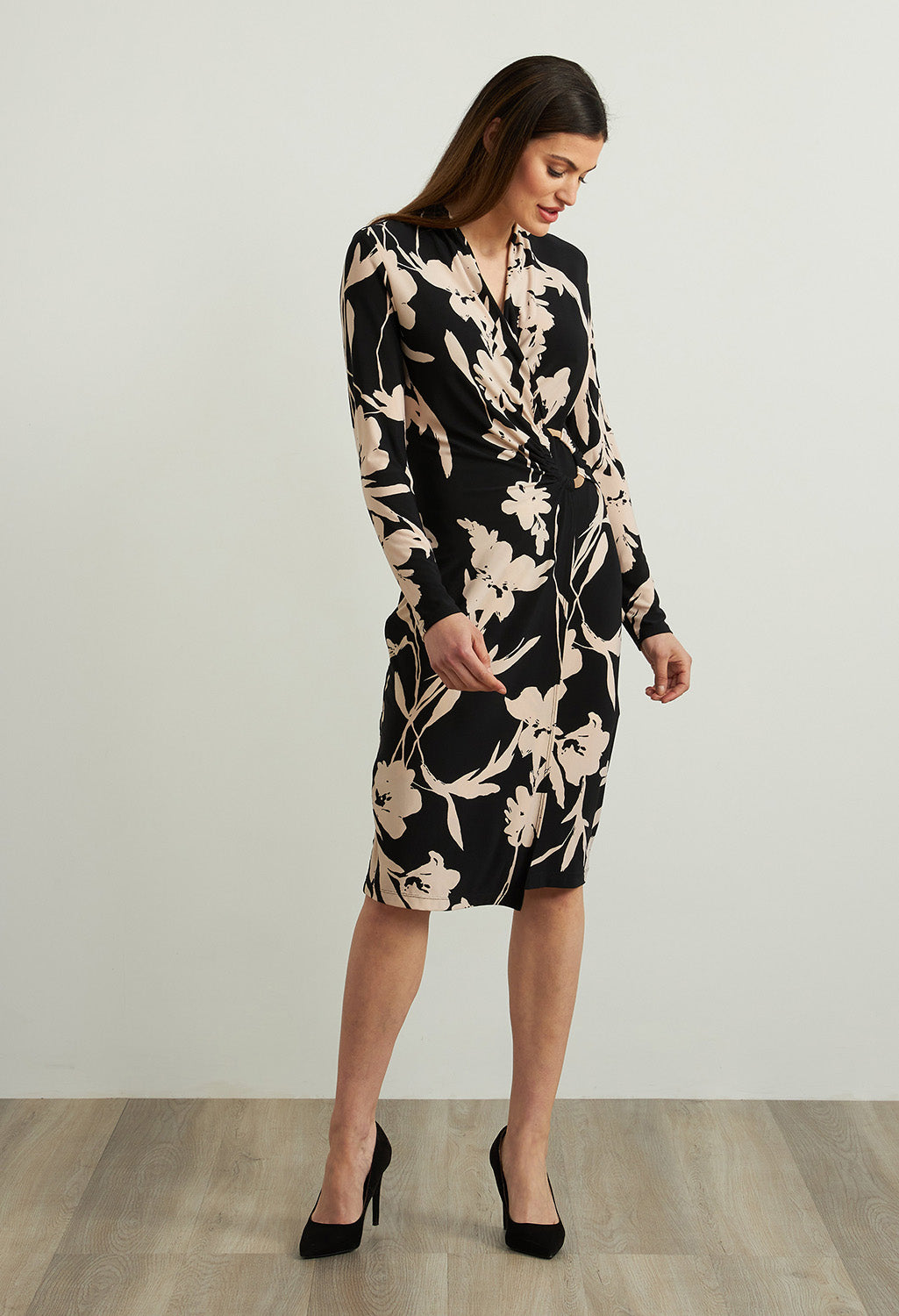 Floral Wrap Front Dress