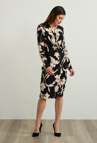 Floral Wrap Front Dress