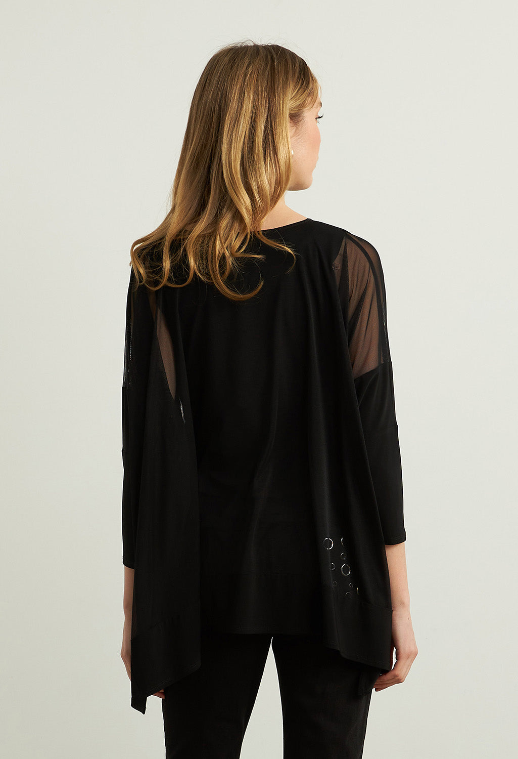 Mesh Insert Poncho Top