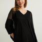 Mesh Insert Poncho Top