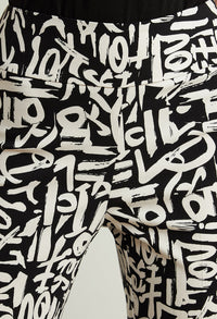 Graffiti Print Pants