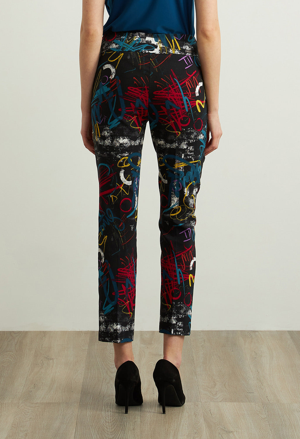 Abstract Print Pants-1