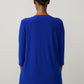 Asymmetrical Studded Hem Top in Royal Blue