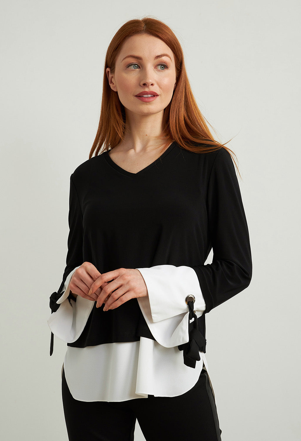 Contrast Trim Top