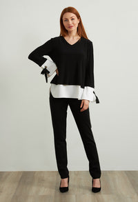 Contrast Trim Top