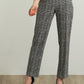 Plaid Straight Leg Pants