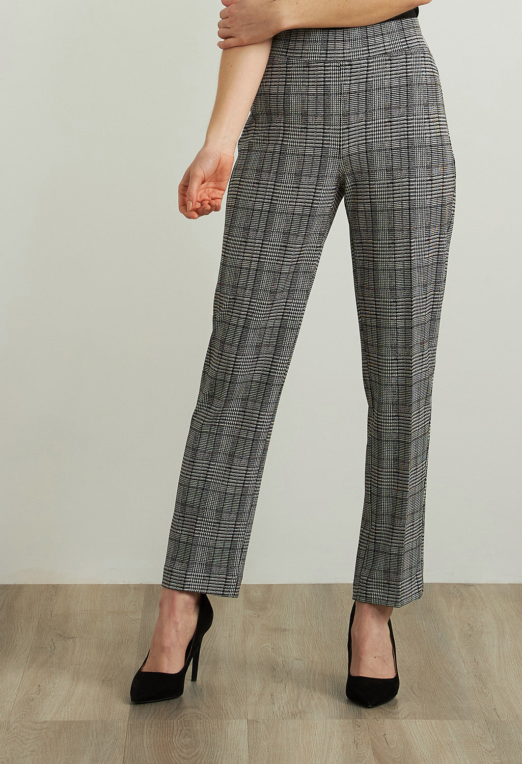 Plaid Straight Leg Pants