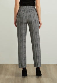 Plaid Straight Leg Pants