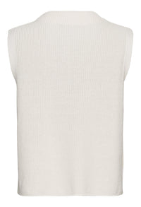 Sleeveless Cropped Sweater