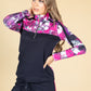 Graffiti Print Half Zip Sweatshirt