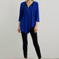 Zip Accent Top in Royal Blue