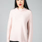 Soft Pink Roll Neck Knit