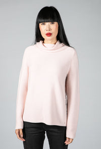 Soft Pink Roll Neck Knit