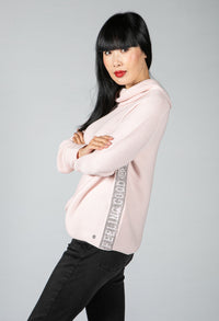 Soft Pink Roll Neck Knit