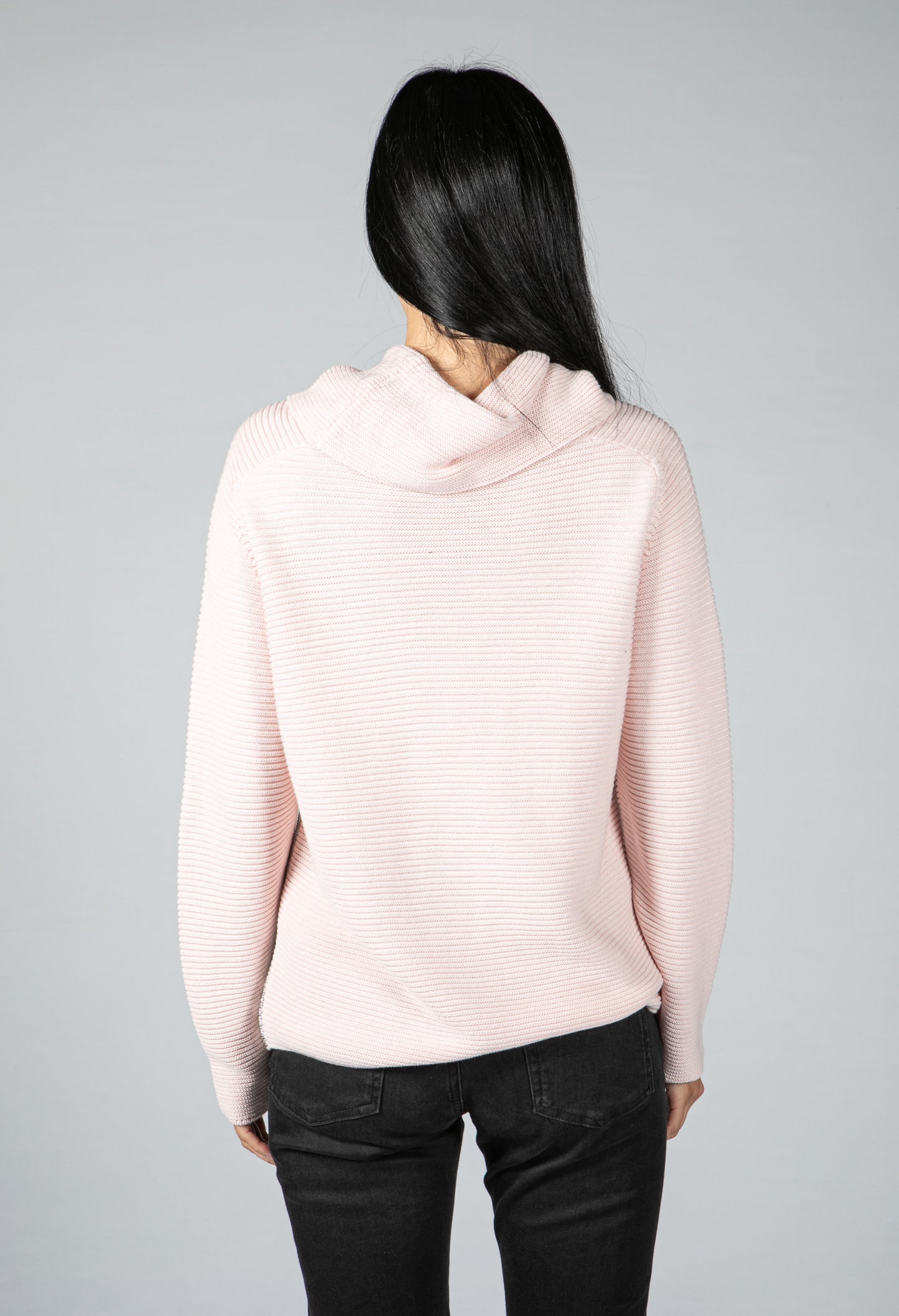 Soft Pink Roll Neck Knit