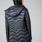 Quilted Hooded Coat in Blue Nights