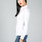 White Shirt with Pleated Placket