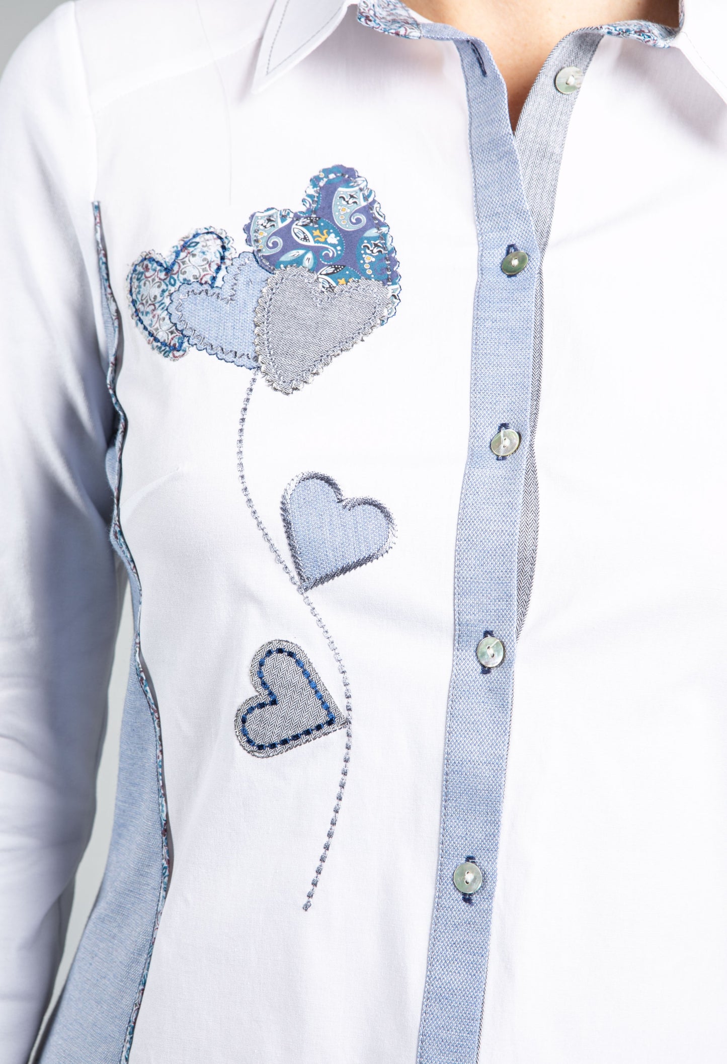 Sweetheart Design White Shirt