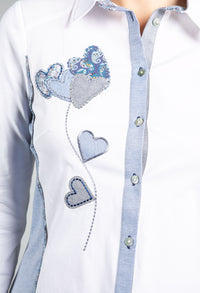 Sweetheart Design White Shirt