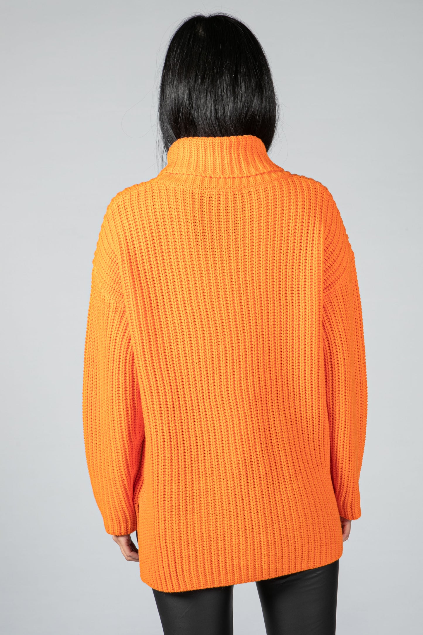 Orange Chunky Knit Jumper