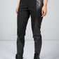 Faux Leather Panel Leggings