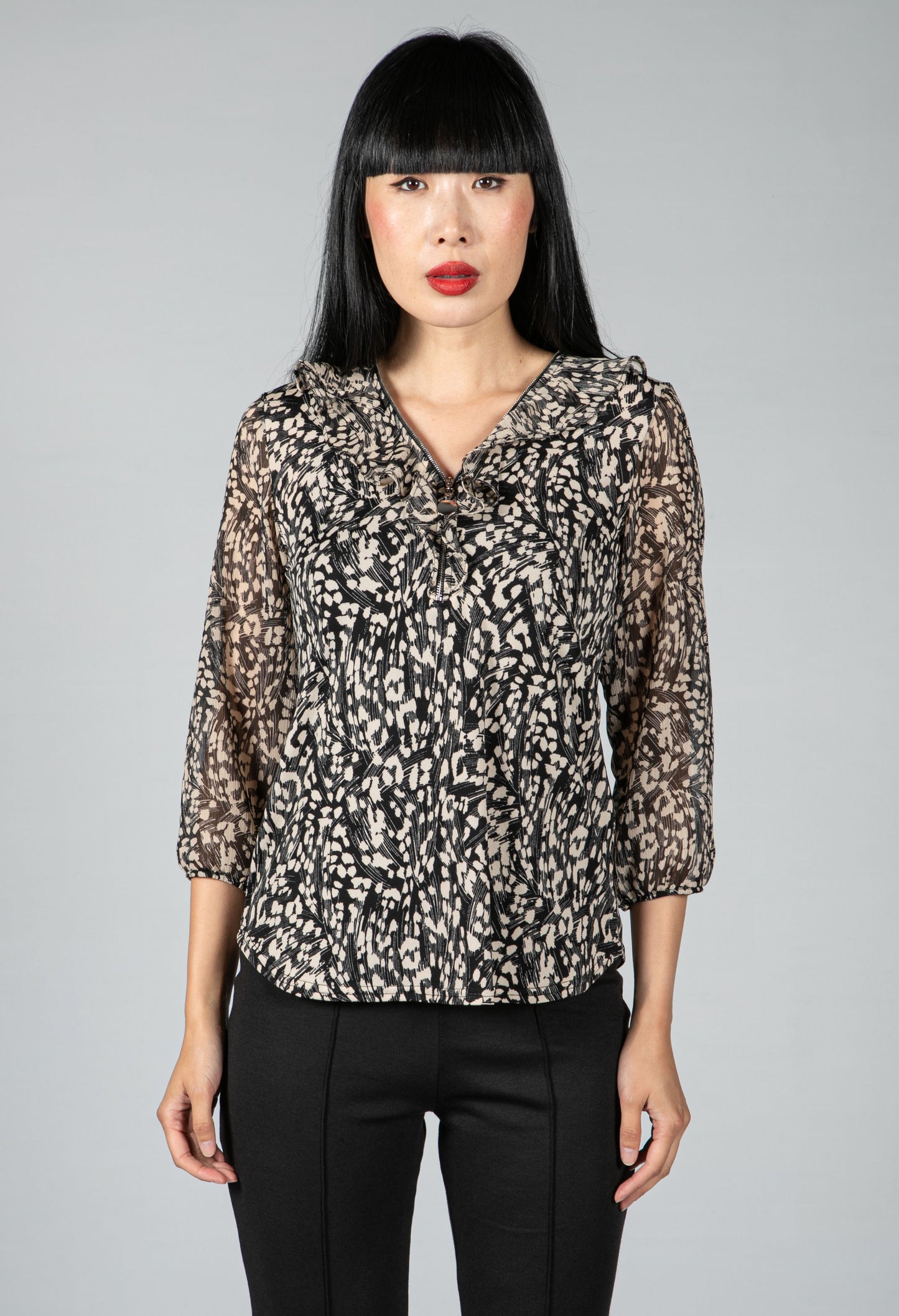 Cheetah Print Blouse