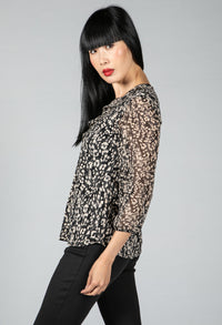 Cheetah Print Blouse