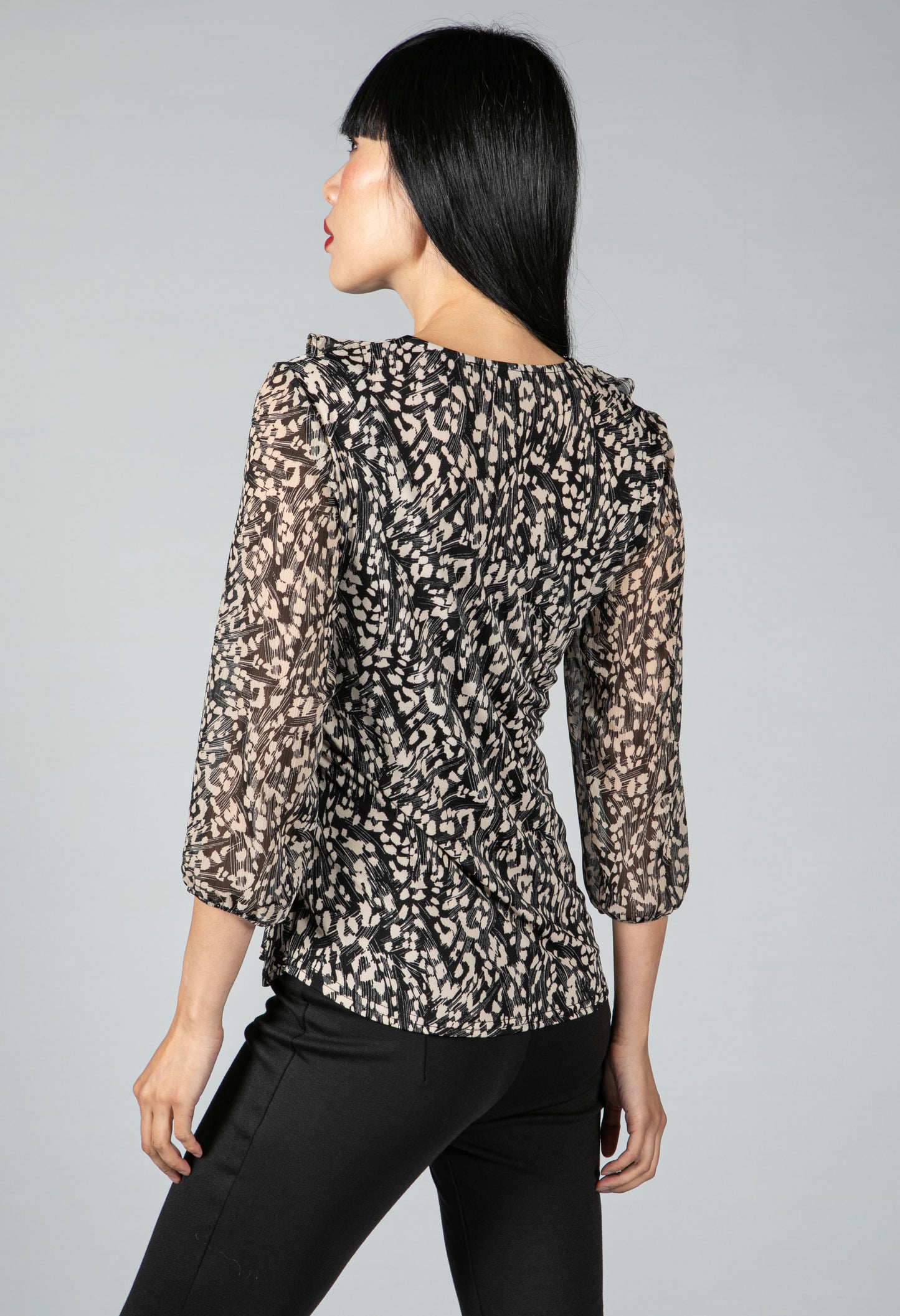 Cheetah Print Blouse