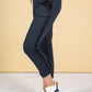 Silk Feel Stripe Joggers in Navy