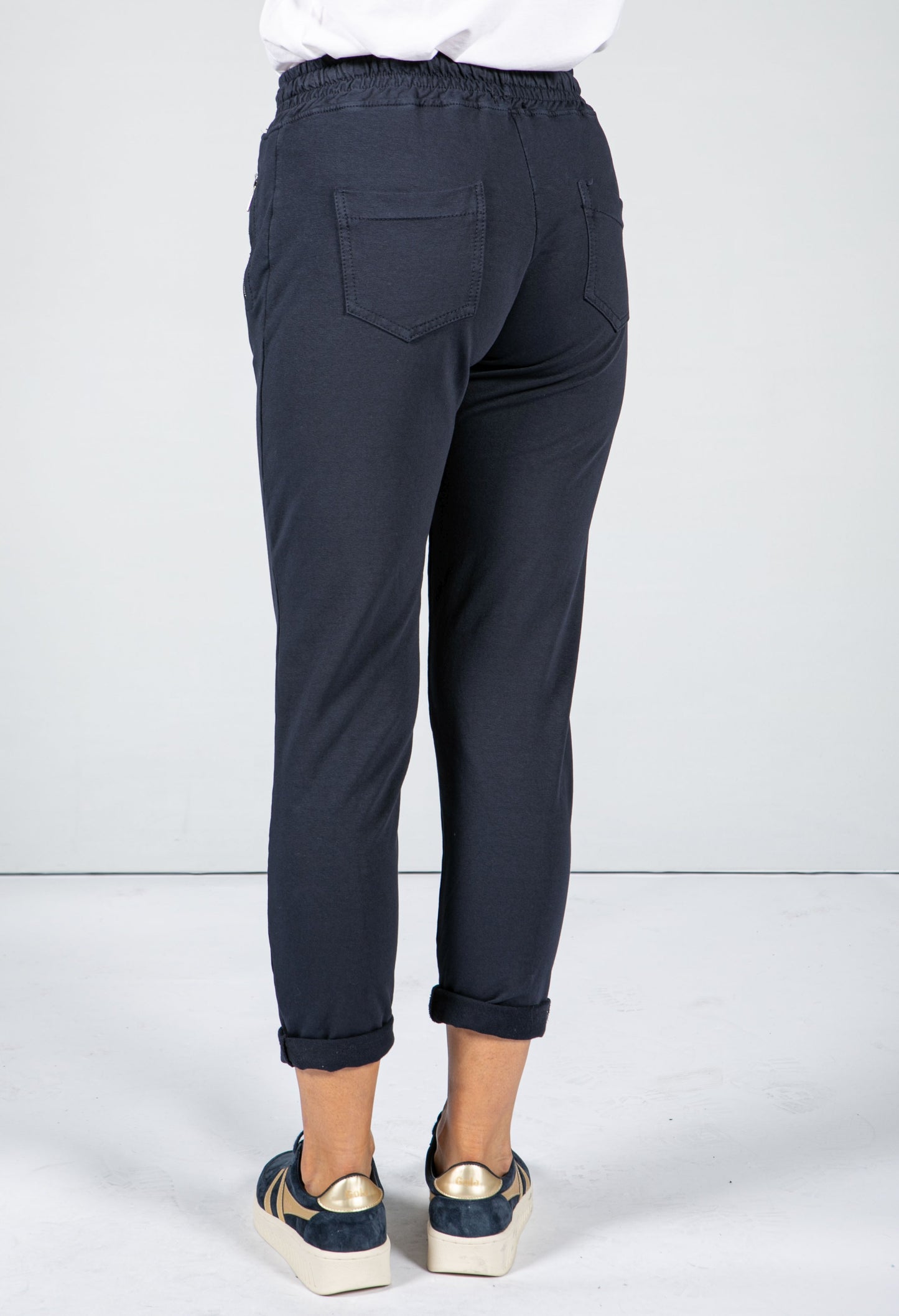 Navy Jog Pant with Zip Pocket