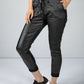 Faux Leather Crinkle Joggers