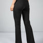 Soft Flared Trouser in Black