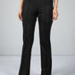 Soft Flared Trouser in Black