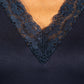 Navy Lace Neckline Cami