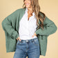 Cosy Chunky Knit Cardigan in Sage