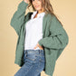 Cosy Chunky Knit Cardigan in Sage