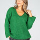 RELAXED FIT PULLOVER KNIT IN IVY