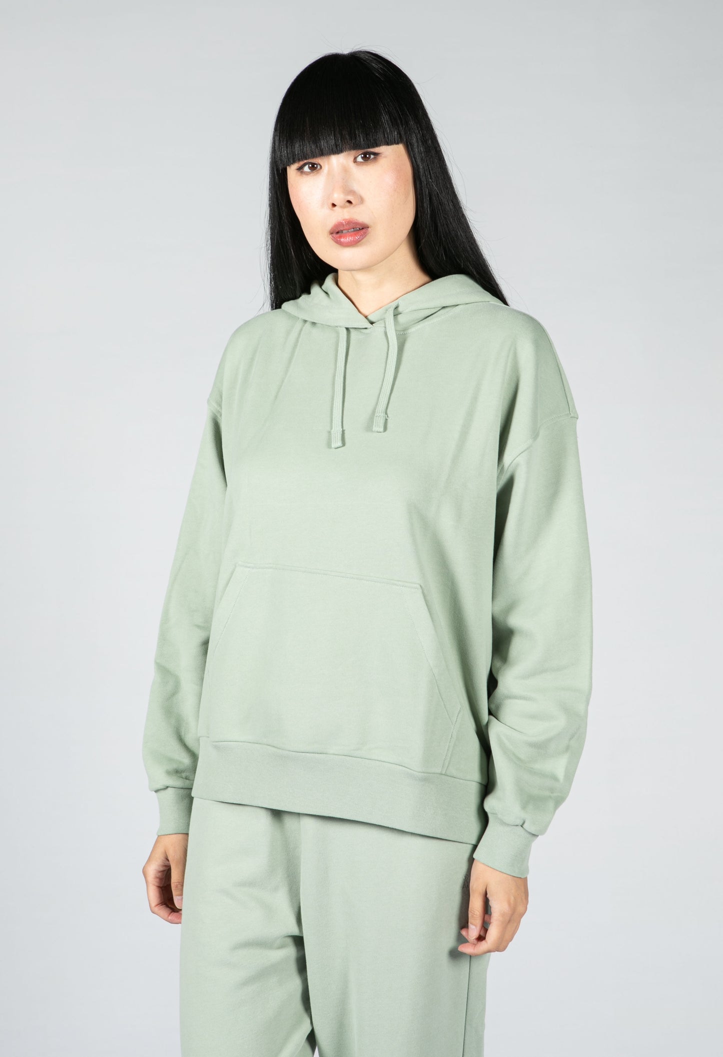 Organic Cotton Hoodie in Sage Green