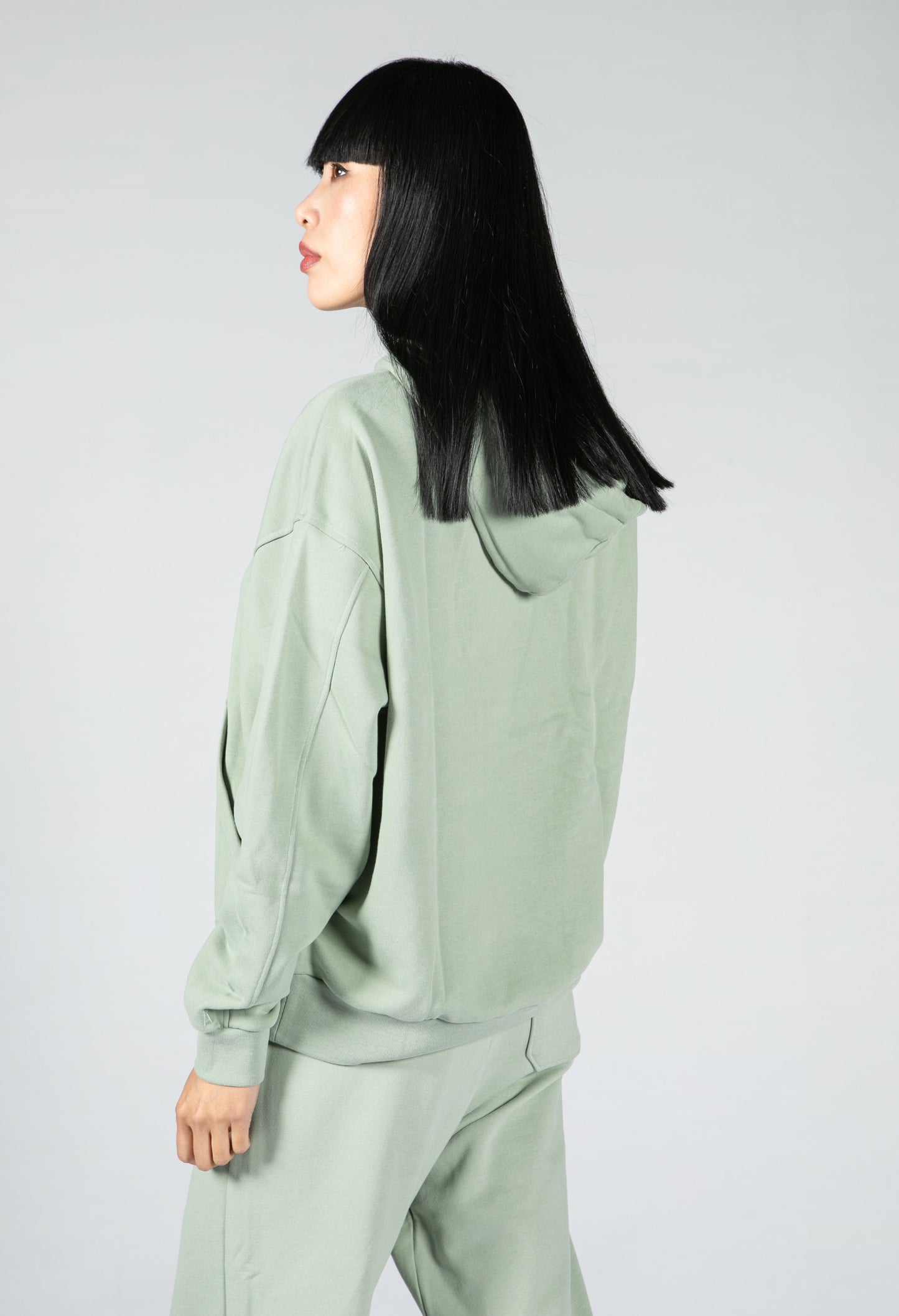 Organic Cotton Hoodie in Sage Green