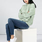 Organic Cotton Hoodie in Sage Green