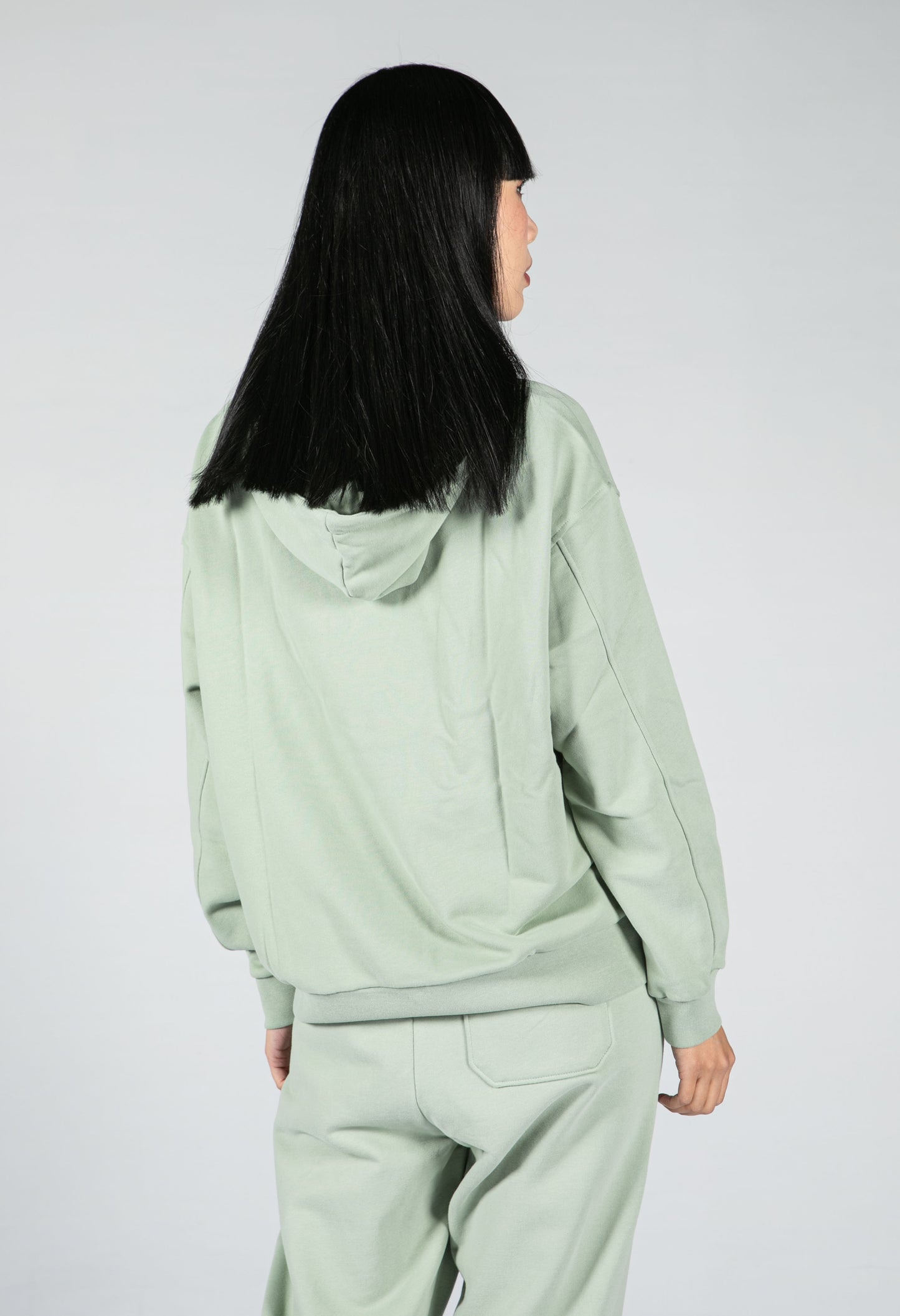 Organic Cotton Hoodie in Sage Green