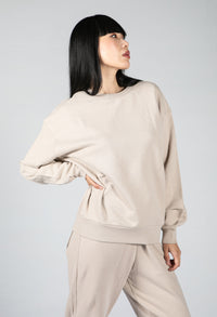 Organic Cotton Sweatshirt in light desert