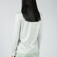 STRIPES Long Sleeve Top in Sage Green & Oatmilk