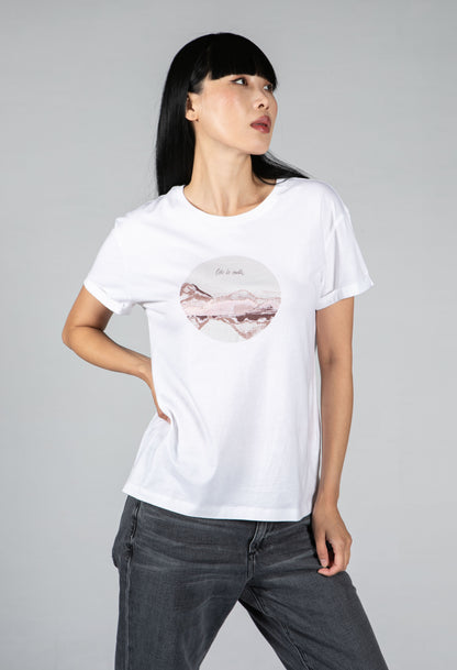 Organic Cotton ODE TO EARTH T-Shirt in White