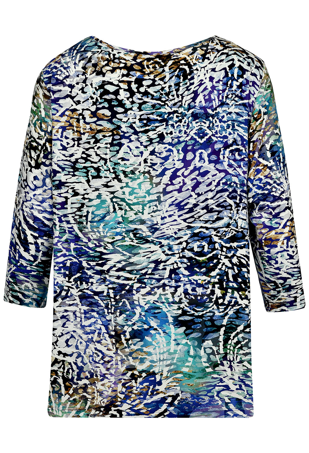 Abstract Animal Print Top-1