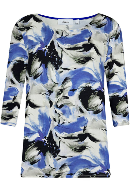 Hawaiian Blossom Print Top