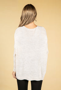 Oat Knit with Lurex Star Design