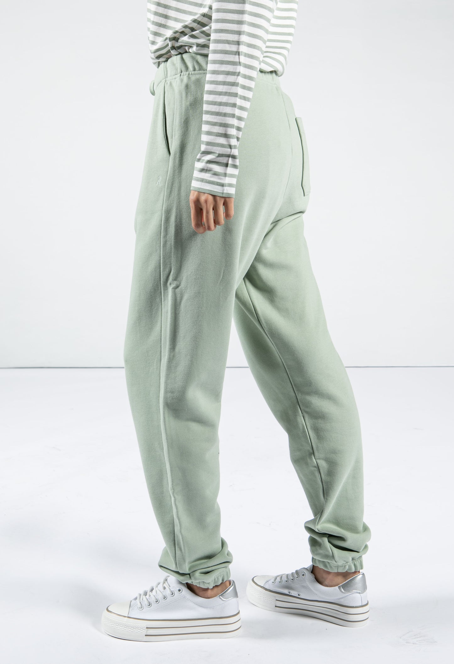 Cotton Joggers in Sage Green