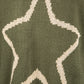 Forest Green Knit with Lurex Star Design